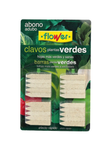 Abono en Clavos Flower · Plantas verdes · Efecto rápido (20 uds)